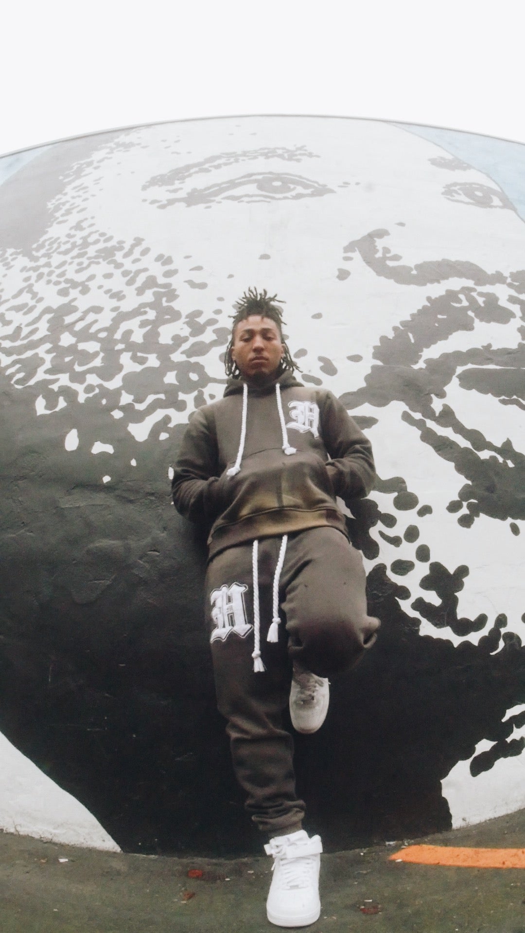 GREY & WHITE SUN FADE SWEATSUITS