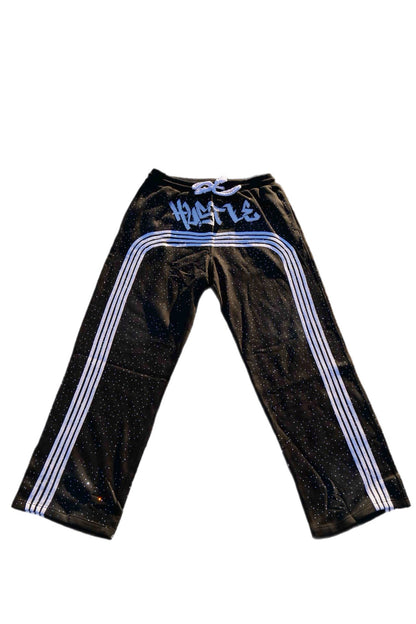 Acid wash baggy stacks with strips