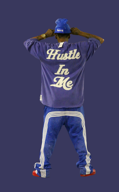 Acid wash baggy stacks with strips