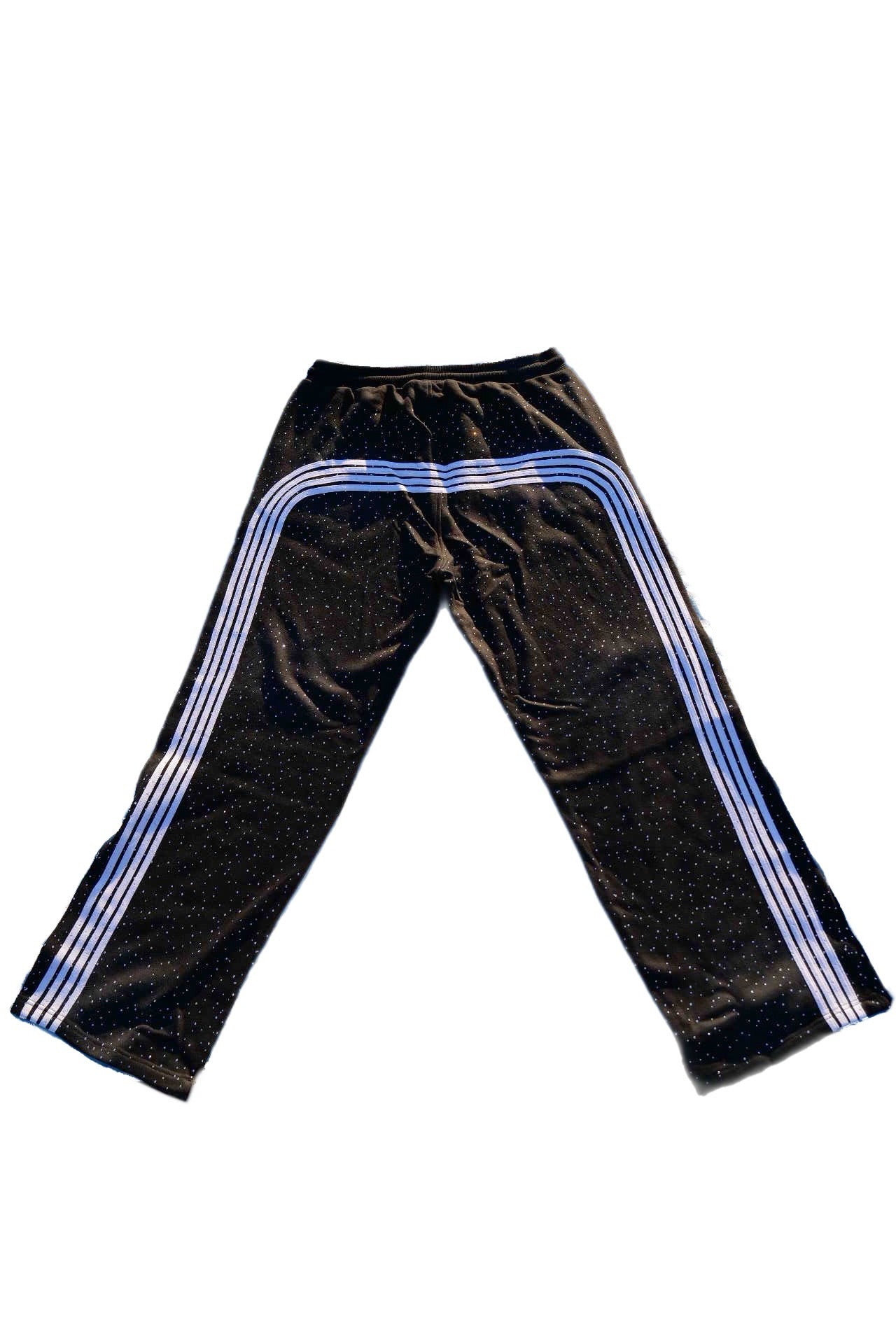 Acid wash baggy stacks with strips