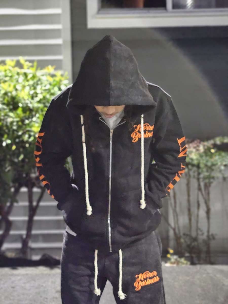 BLACK & ORANGE HORROR IN ME SWEATSUITS