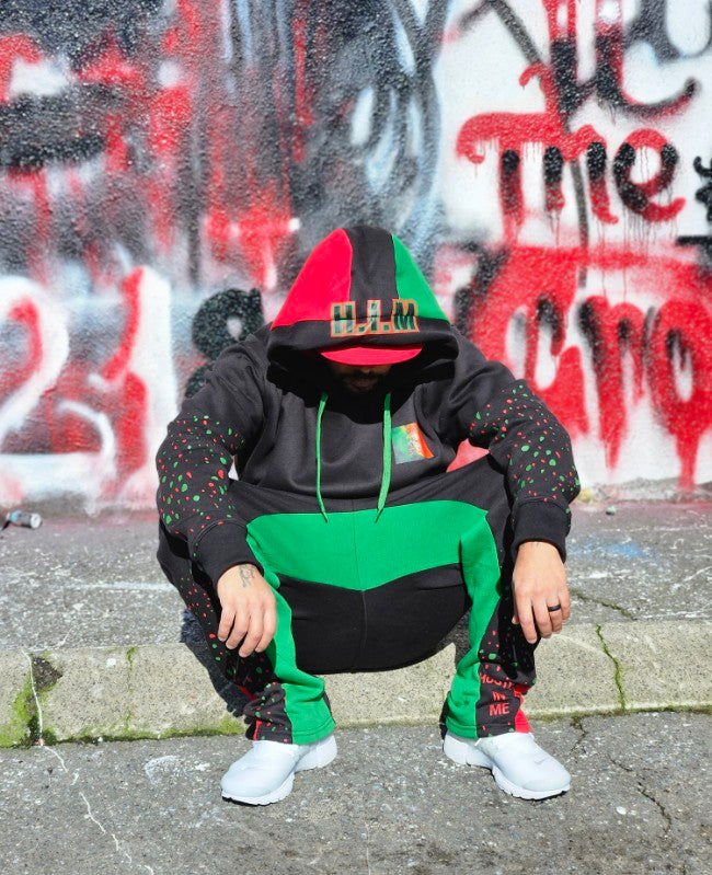 Black, RED & Green H.I.M Sweatsuit