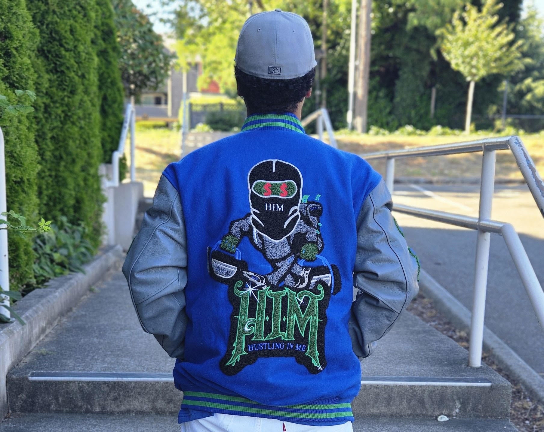 HIM LETTERMAN JACKET (GO SEAHAWK)